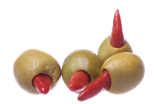 泡菜辣椒橄欖分離