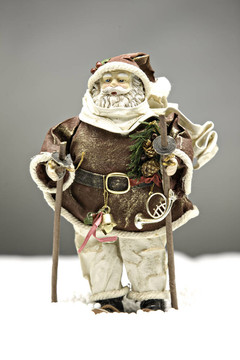Santa Clause在雪中