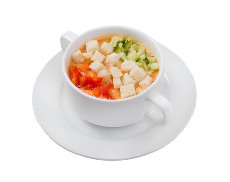 與烤素菜湯