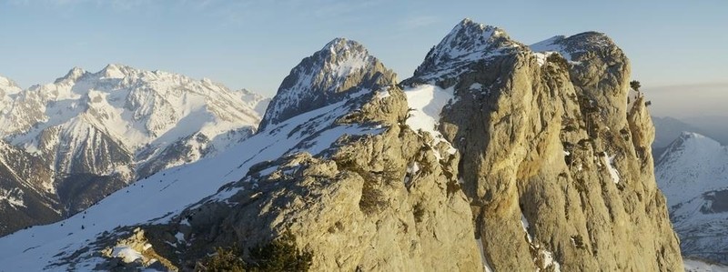 冬天的山景
