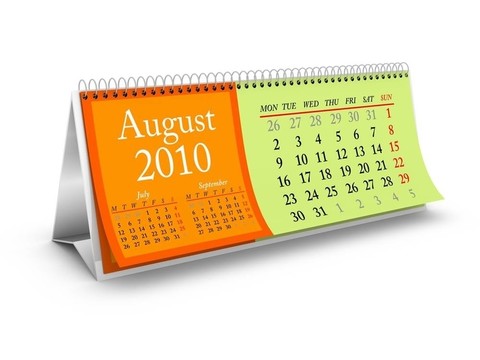 8月2010桌面日歷