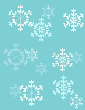 無縫的雪花圖案