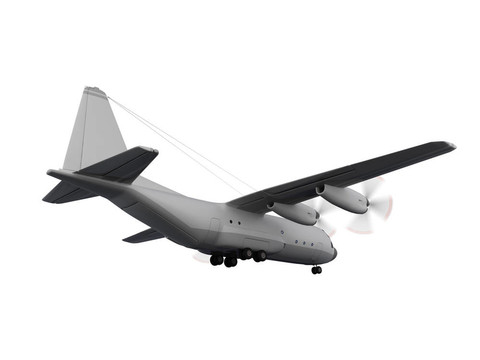 軍用飛機隔離視圖