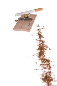 香煙在捕鼠器