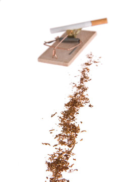 香煙在捕鼠器