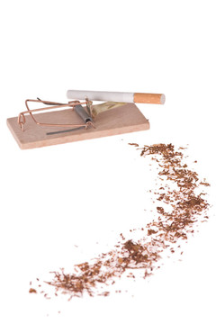 香煙在捕鼠器