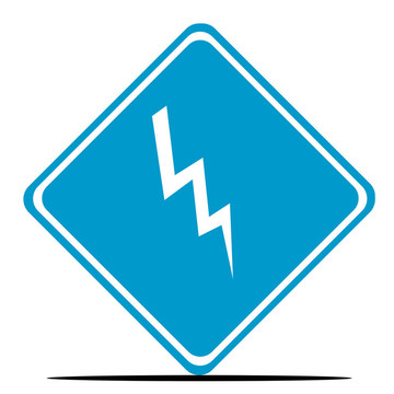危險(xiǎn)的閃電標(biāo)志