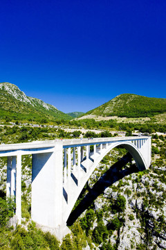 L阿爾蒂比河杜邦；Verdon Gorge；普羅旺斯；法國(guó)