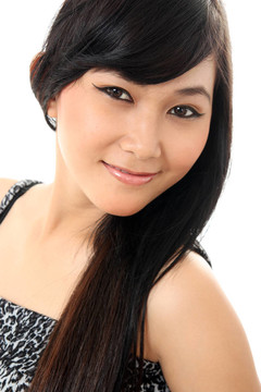 長(zhǎng)發(fā)漂亮亞洲女人