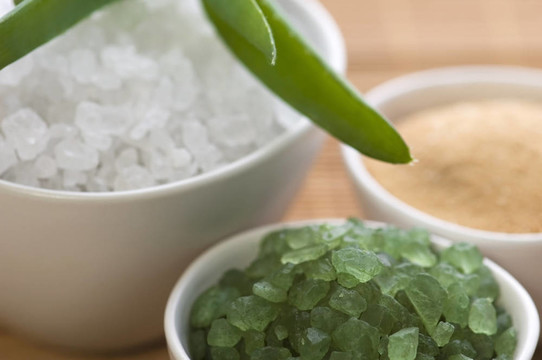 沐浴鹽與aloe vera