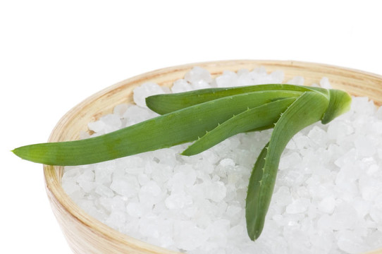 沐浴鹽與aloe vera