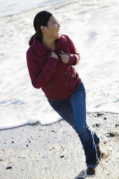 女人在Beach