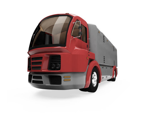 未來(lái)貨物卡車(chē)概念隔離視圖