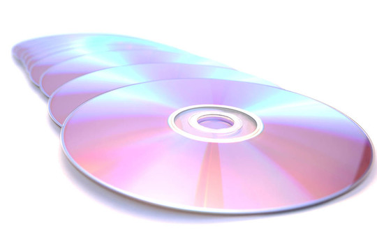 DVD上的白色
