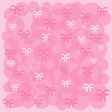 粉紅泡泡和蝴蝶結(jié)