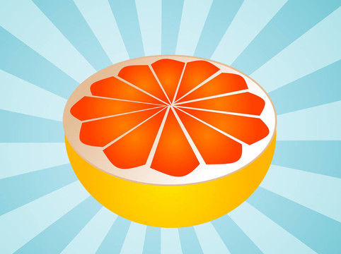 grapfruit切半