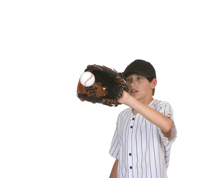 男孩抓baseball3