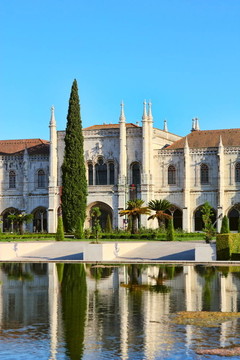 在貝倫一季度杰洛尼莫寺；Lisbon；葡萄牙。