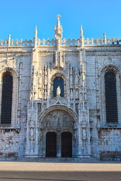 在貝倫一季度杰洛尼莫寺；Lisbon；葡萄牙。