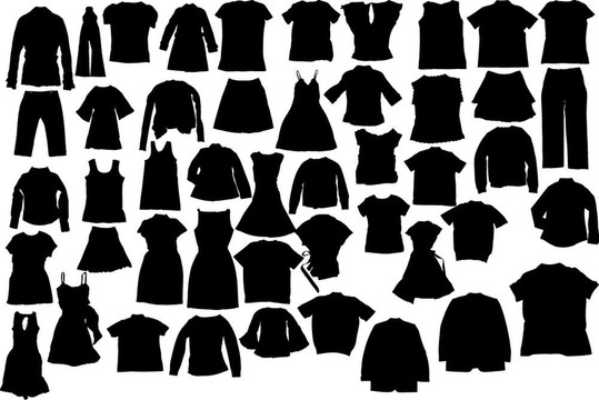 衣服silhuettes