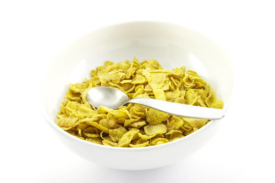 在一碗玉米片