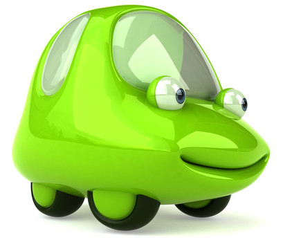 綠色汽車