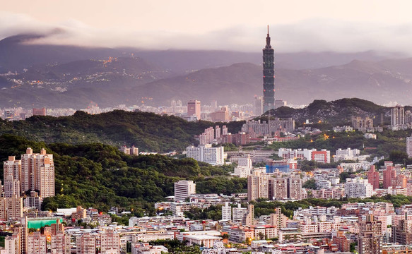 早晨的城市景觀