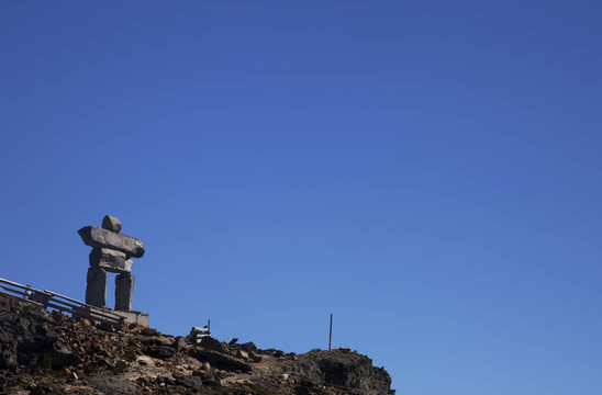 一個inukshuk