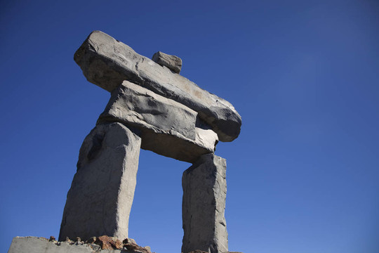 一個inukshuk