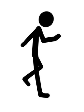 火柴人插圖剪影