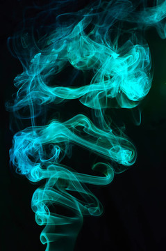 摘要彩色煙霧。