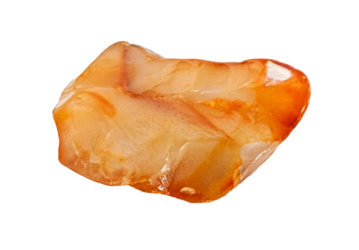 Cornelian。從鄂霍次克海的海岸石。