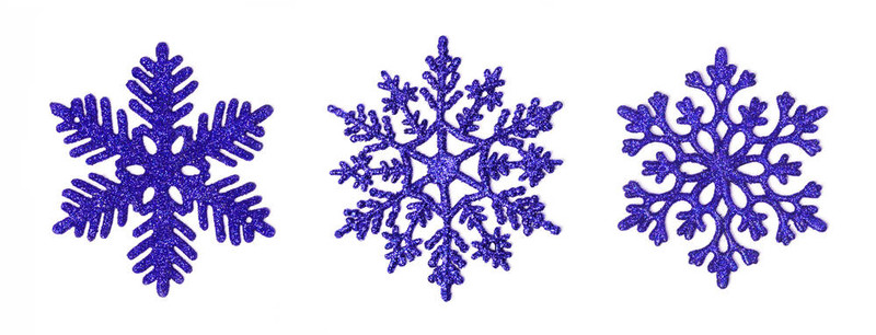 深藍(lán)色閃光的雪花