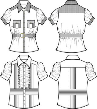 女士襯衫的細(xì)節(jié)