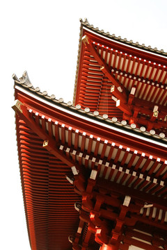 在東京寺錕絪屋頂細(xì)部