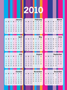2010年度日歷