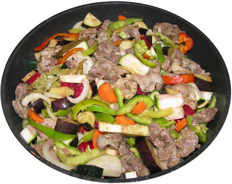 蔬菜和肉