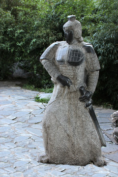 古代將軍雕塑