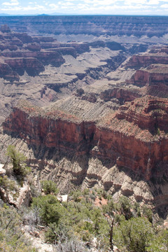 來自大峽谷北緣的Bright Angel Canyon