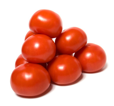 白底紅番茄
