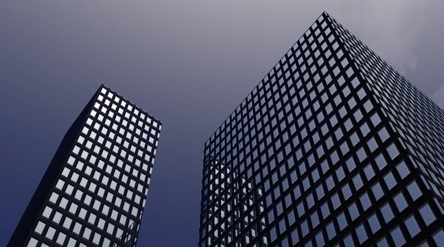 黃昏的建筑
