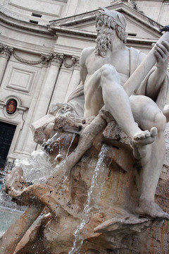 納沃納廣場；Fontana dei Fiumi；羅馬