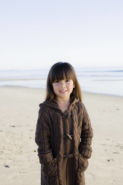 女孩在Beach