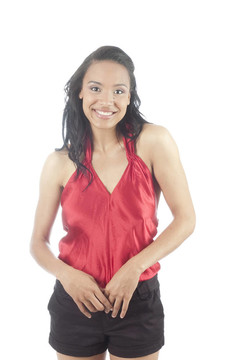 美麗的非洲裔美國婦女