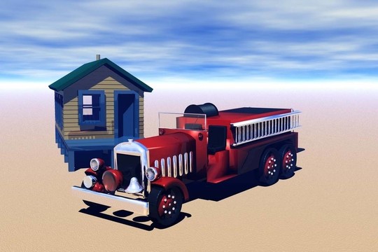 老消防車