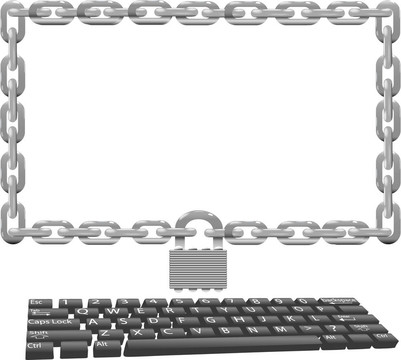 安全解決方案的安全鏈鎖計算機(jī)監(jiān)視器