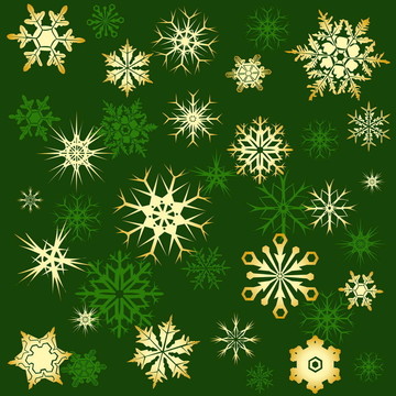金色的雪花