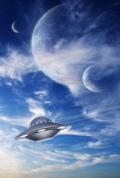 在陌生星球的天空