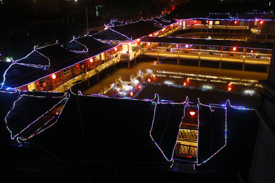 農(nóng)莊夜景