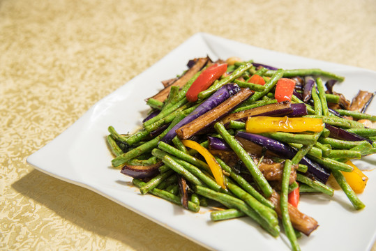 茄子炒豆角